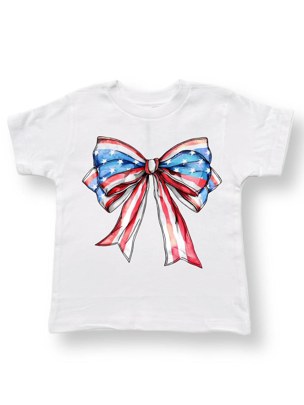 "Red White and Giant Bow" Tee