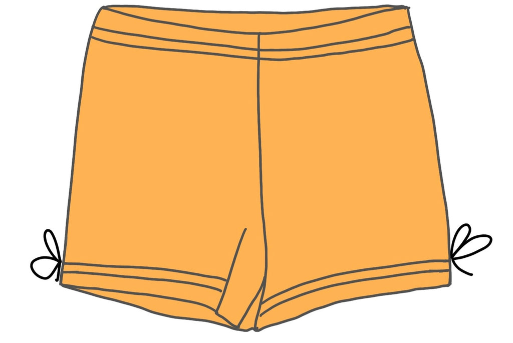 Bow Shorties- Tangerine