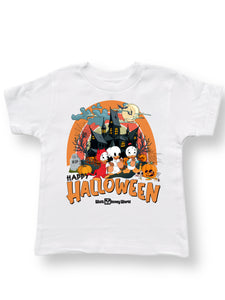 "Happy Halloween" White Tee