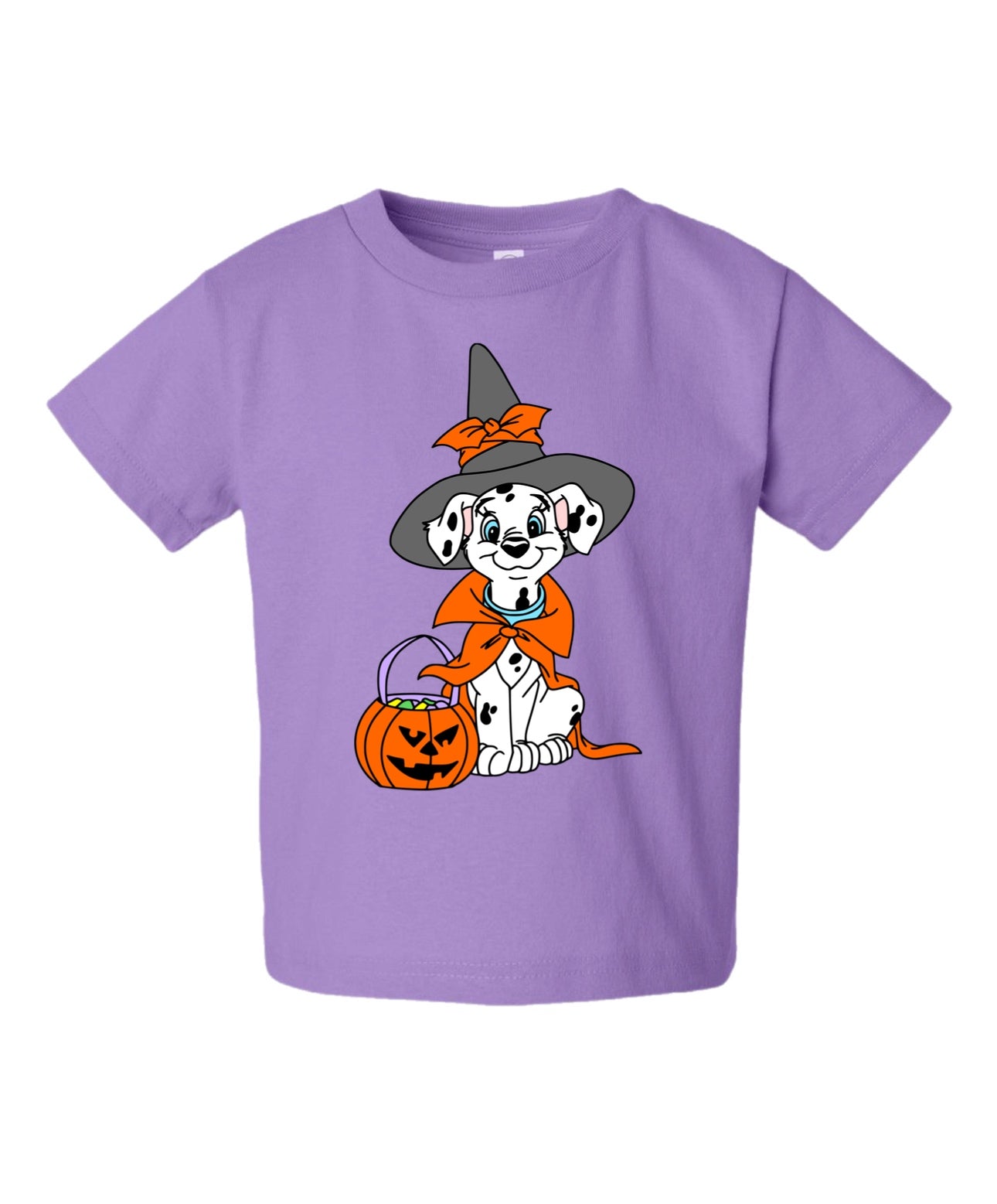 "Halloween Pup" Lavender Tee