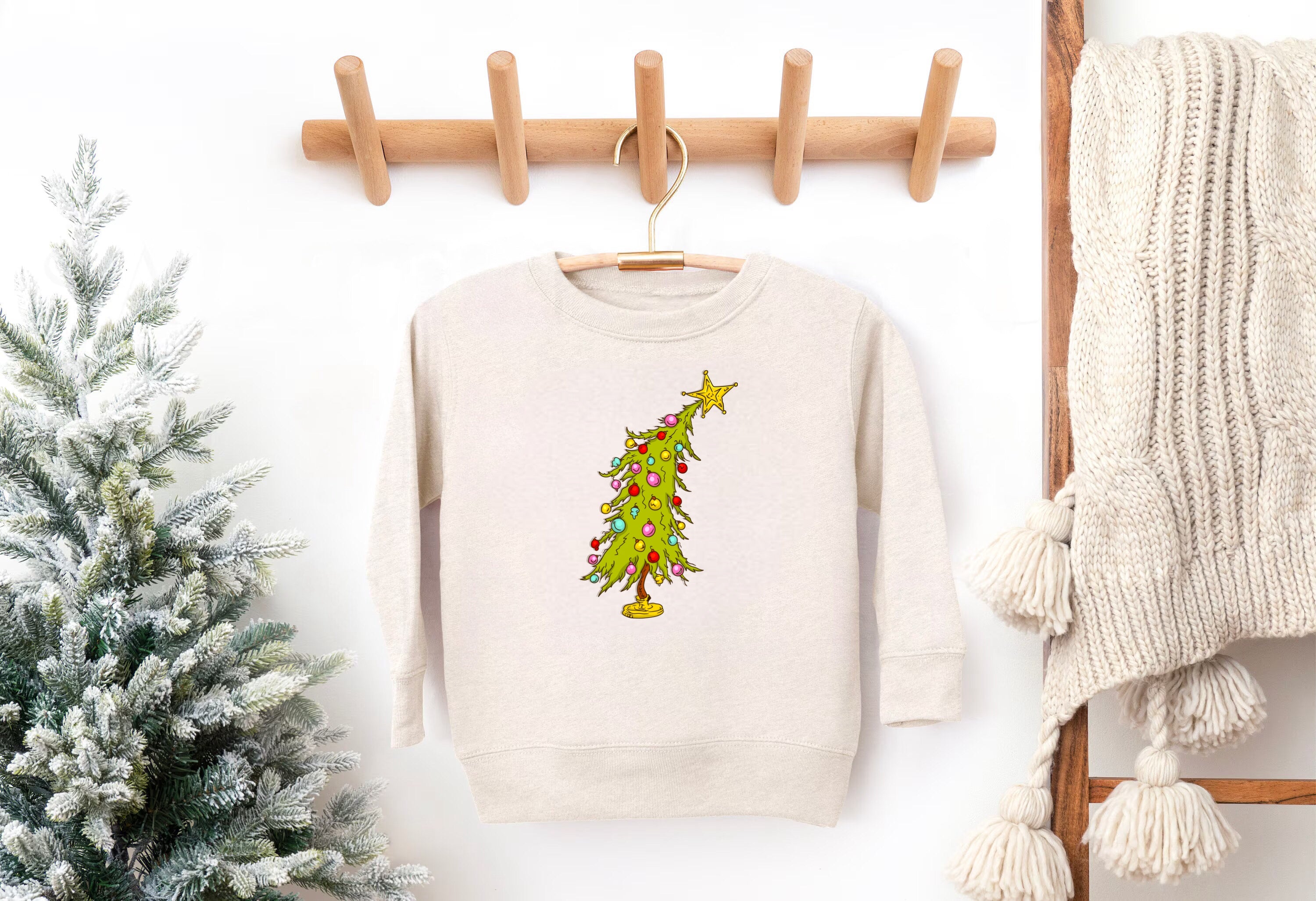 "Neutral Stuff up the Tree" Sweatshirt in Oat