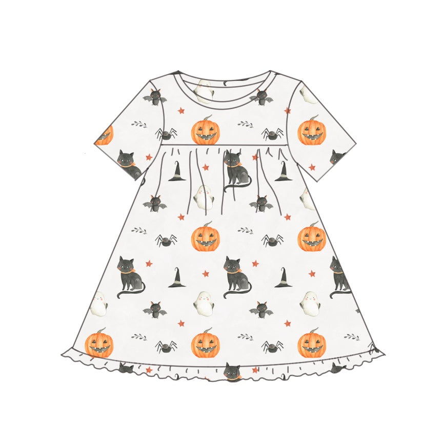 Bamboo Lounge Dress- Lil' Spooks