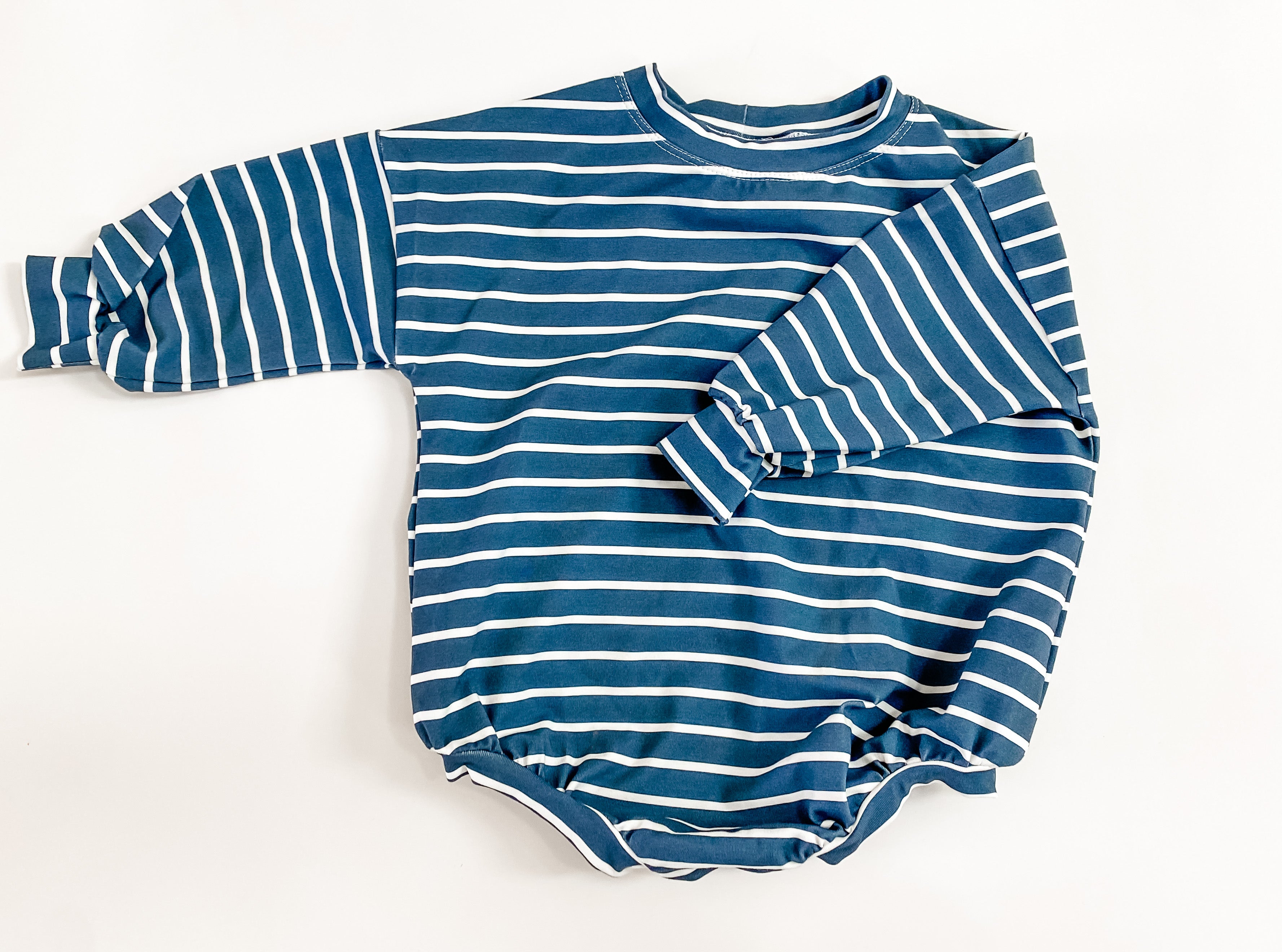 Blue Spruce Stripe 12/18 Sweater Romper