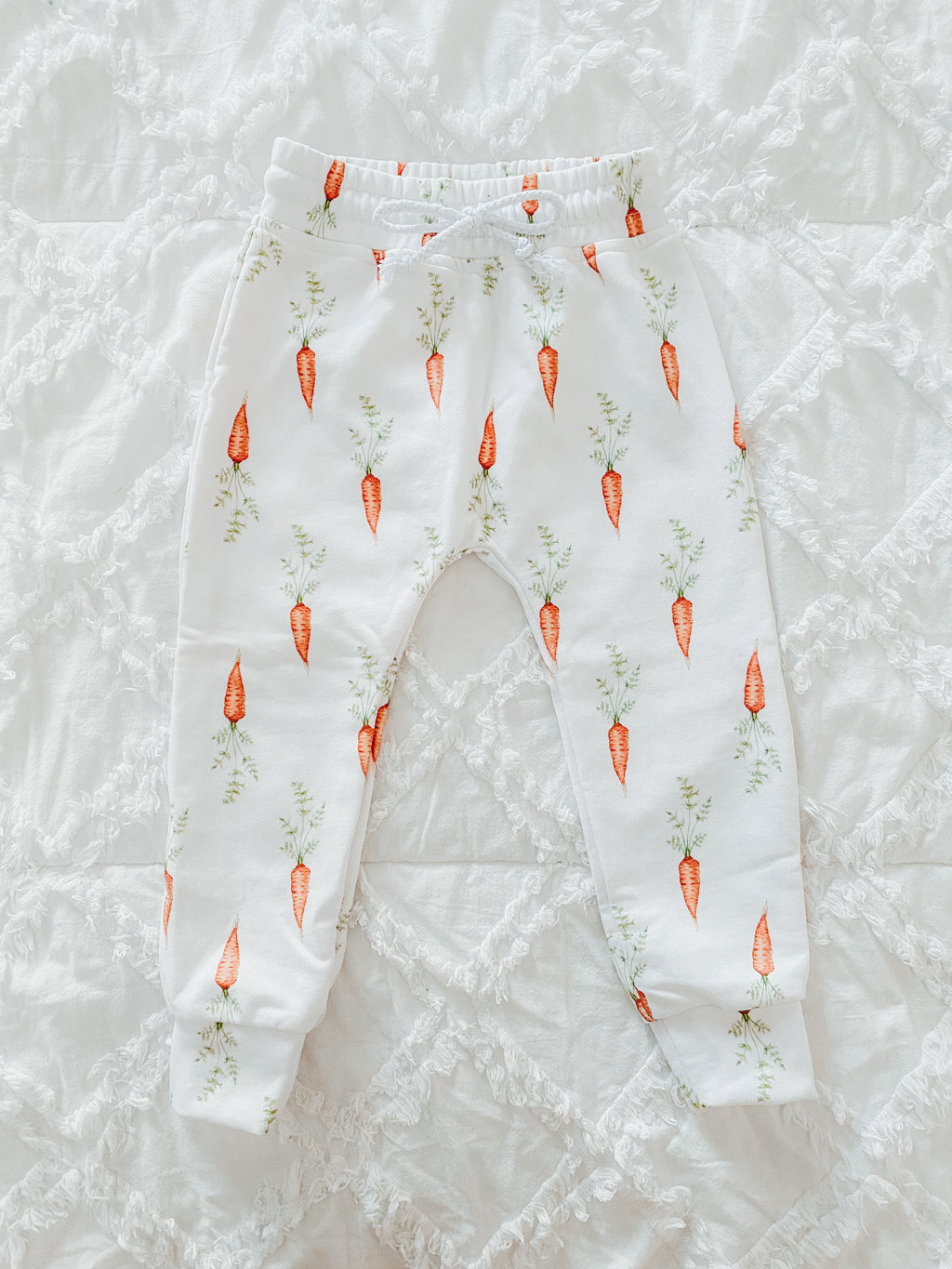 French Terry Joggers- Bunny Carrots
