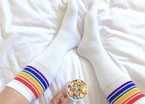 Mama Rainbow Tube socks
